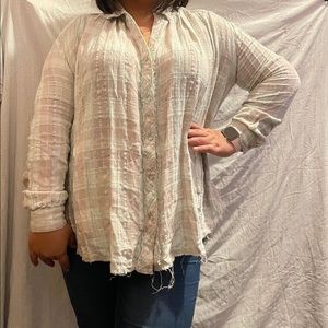 Free people oversized shirt-tunic